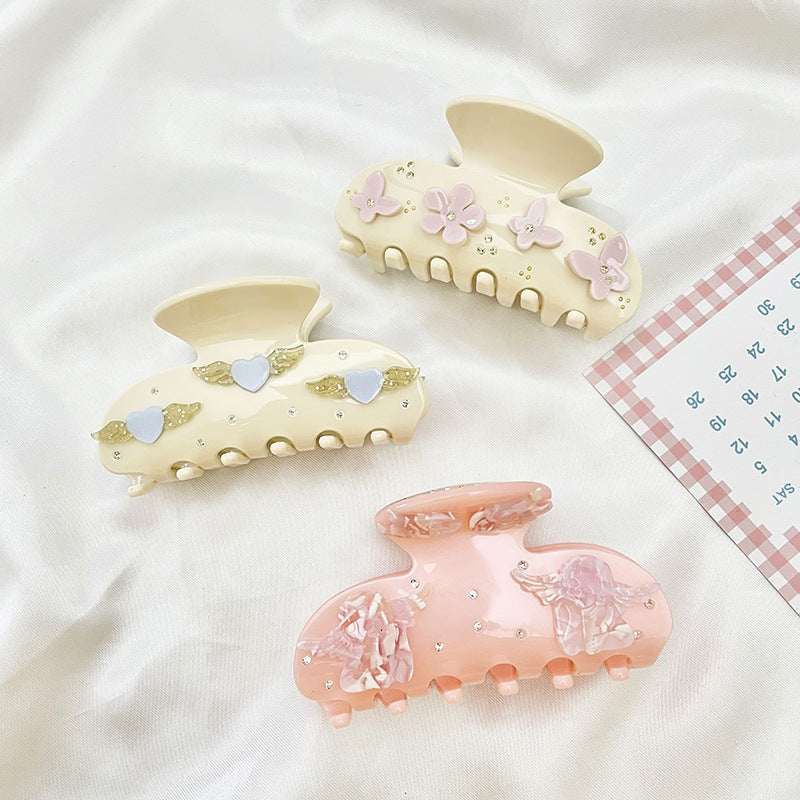 Wholesale Acetate Hair Clips with Diamonds